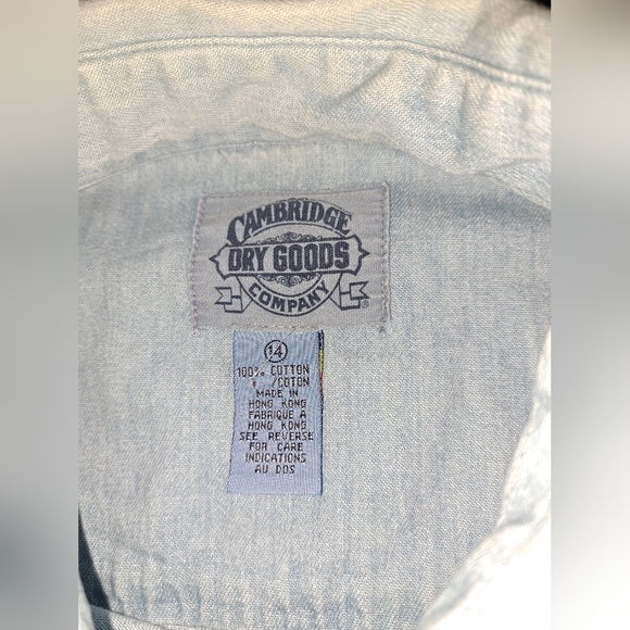 Vintage denim shirt with native design - Picture 5 of 12